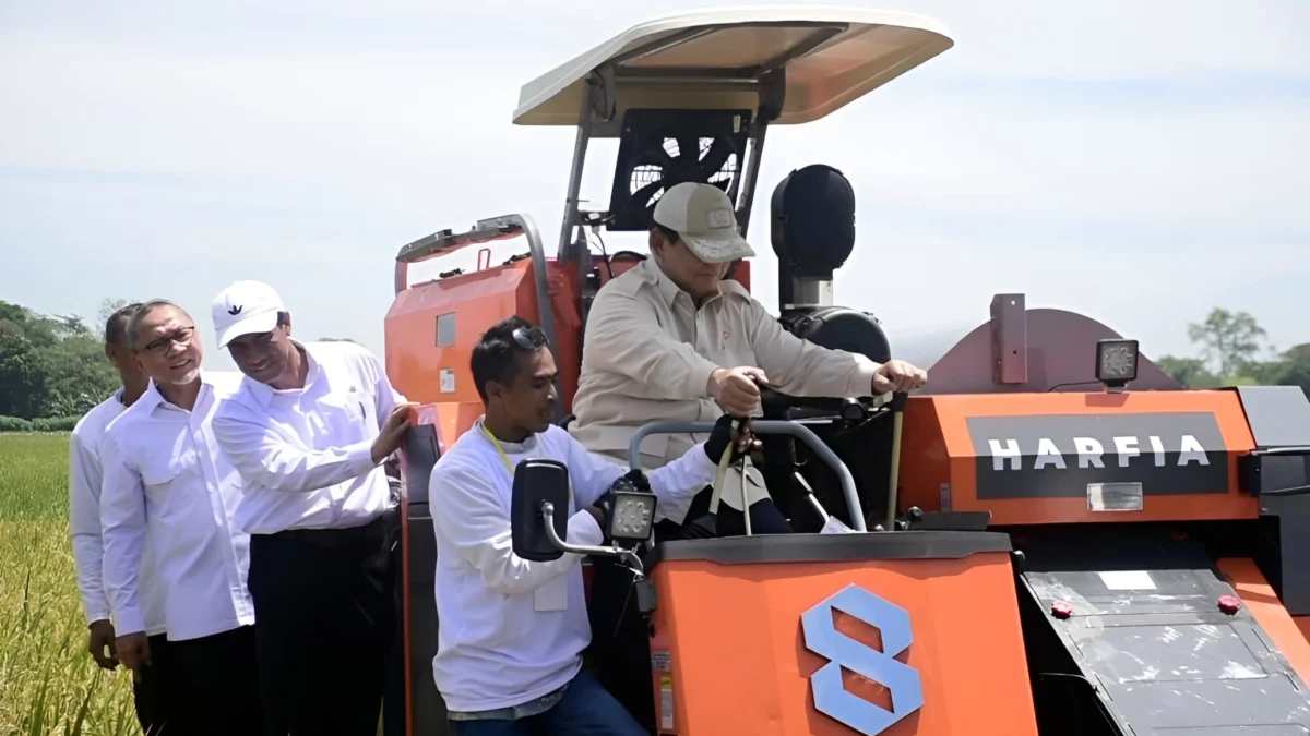 Bupati Sumedang Ikuti Panen Raya Bersama Presiden di Majalengka