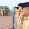 ASN di lingkungan Pemda Bandung Barat saat mengikuti apel gabungan. Dok Jabar Ekspres/Suwitno