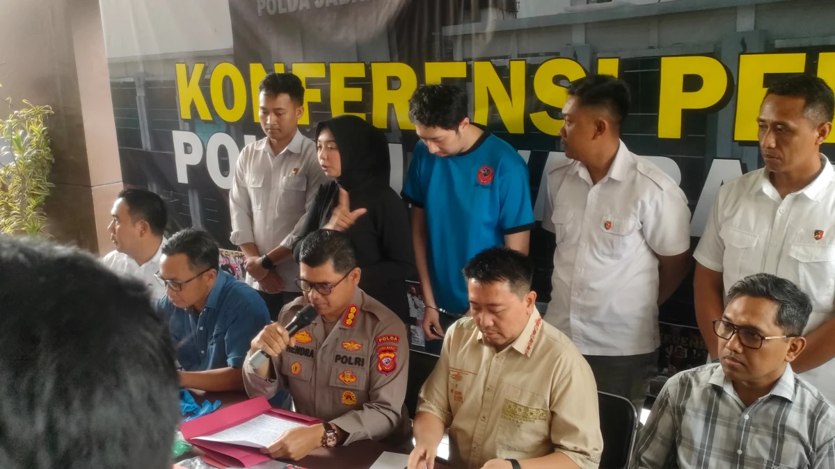 Polda Jabar berhasil amankan pelaku pelecehan seksual kepada keluarga pasien di RSHS Bandung. Rabu (9/4). Foto. Sandi Nugraha/Jabar Ekspres/